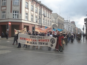 8th of March manifestation Lodz